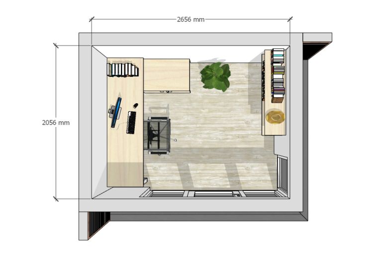 The Dart – 3m x 2.4m. Plan