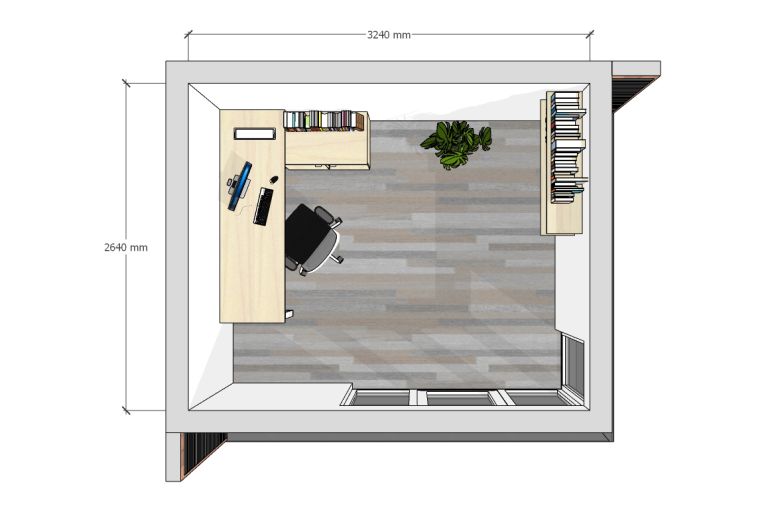 The Dart – 3.6m x 3m. Plan