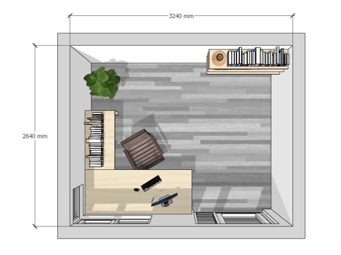 The Exe – 3.6m x 3m. Plan