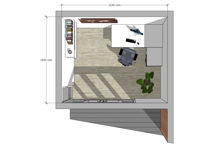 The Taw – 3.6m x 4m. Plan